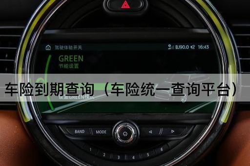 车险到期查询（全国车险信息平台）