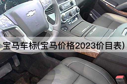 宝马车标(宝马价格2023价目表)