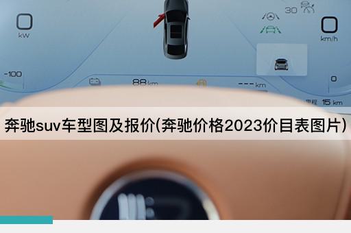奔驰suv车型图及报价(奔驰价格2023价目表图片)