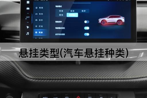 悬挂类型(汽车悬挂种类)
