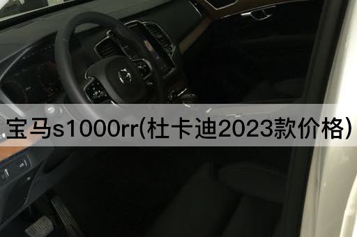 宝马s1000rr(杜卡迪2023款价格)