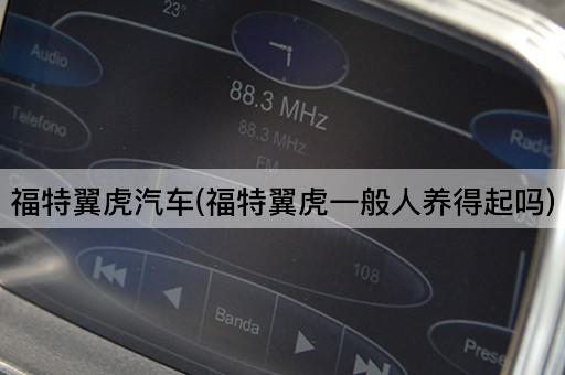 福特翼虎汽车(福特翼虎一般人养得起吗)
