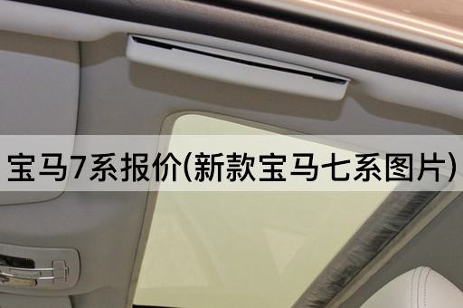 宝马7系报价(新款宝马七系图片)