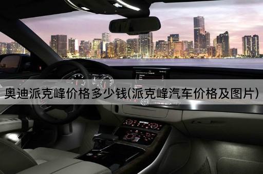 奥迪派克峰价格多少钱(派克峰汽车价格及图片)