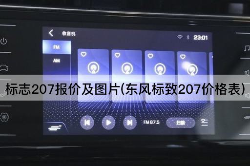 标志207报价及图片(东风标致207价格表)
